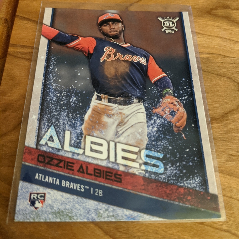 👣2018 Topps Big League Ozzie Albies Rookie Card